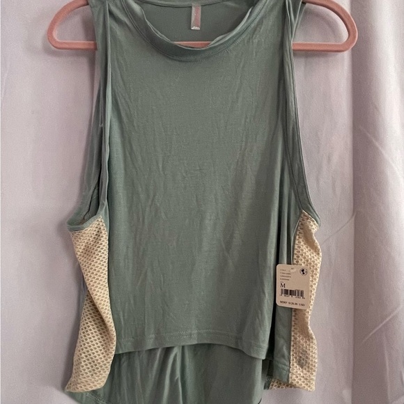 🆕⛱️🏃‍♀️Free People Movement Nothing But Net top size M blue combo - Picture 1 of 7